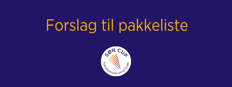 Header forslag til pakkeliste